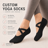Chaussettes de Pilates personnalisées à coupe basse pour femmes, avec sangles croisées, doublure en peluche, tricot doux, antidérapantes, chaussettes de yoga