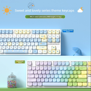 Juego de Teclas Candy House MOA, Altura PBT, Sublimación de Tinta de Cinco Caras, 120 Teclas, para Teclado Mecánico para Juegos Tipo MX - Product Image 6