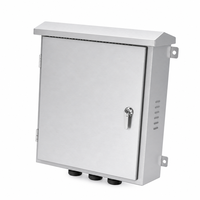 Boîte de distribution extérieure en aluminium Wanbo-550, étanche IP65, boîte électrique métallique avec serrure à clé, montage mural, OEM