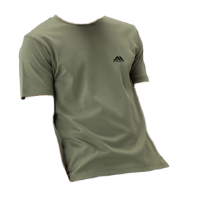 T-shirt homme col montant en coton épais, style hip-hop, coupe ample, manches courtes, personnalisable avec logo de marque, uni, pour la mode urbaine - Product Image 1