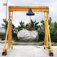 Moteur de palan électrique télécommandé certifié CE et grue mobile à portique motorisée 2-10 tonnes portable