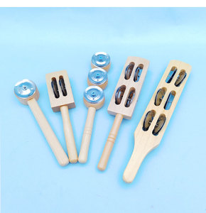 Instrumento de Percusión Orff, Címbalos de Dos Campanas, Juguete de Acompañamiento Musical para Jardín de Infancia, Campana de Baile para Niños - Product Image 6
