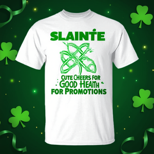 Camiseta del Día de San Patricio con Diseño de Frases de Salud y Bienestar para Promociones - Product Image 3