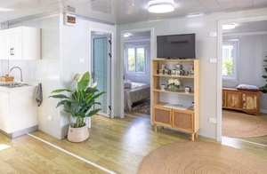 Maison cabine Apple préfabriquée de <span class=keywords><strong>luxe</strong></span> bon marché facile à construire maison conteneur isolée portable préfabriquée 20 pieds 40 pieds bureau - Product Image 2