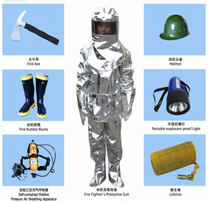 Safewayfire pakaian tempur api Aluminium Anti panas, anti radiasi, kualitas tinggi 1000 derajat - Product Image 6