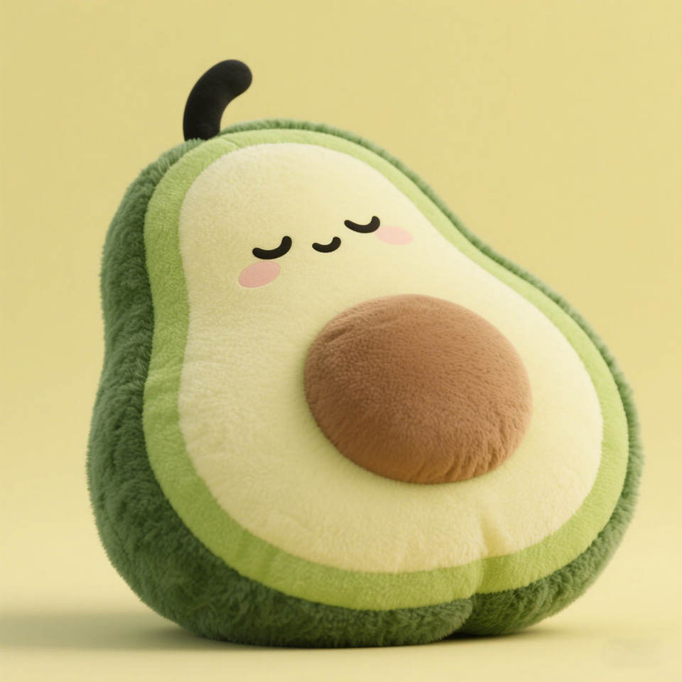 🥑 Almohada De Peluche Aguacate De 30 Cm | Súper Suave Y Abrazable | Ideal Para Regalar En Cumpleaños Y Navidad | Forhome