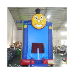 Trampolim inflável Sorrindo Face Theme Trampolim Mini Inflável Bouncer