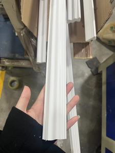 White Style <strong>PVC</strong> Skirting PS <strong>Moulding</strong> Cornice Flooring Profile PS <strong>Moulding</strong> - Product Image 2