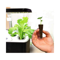 Kit de support pour plantes en bloc de fibre de coco, éponges de démarrage pour semis, éponges de culture rechargeables, écologiques, à forte rétention d'eau