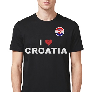 เสื้อยืดแฟนคลับโครเอเชีย น้ำหนักเบา ระบายอากาศได้ดี สำหรับกิจกรรมกลางแจ้งในฤดูร้อน และโปรโมชั่นสำหรับการแข่งขัน - Product Image 4