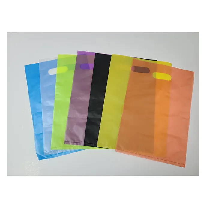 MOROFUJI shopping plastic bags manufacturer produce black die cut new biodegradable