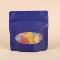 Sachet Doypack Personnalisé Imprimé, Qualité Alimentaire, avec Fermeture Zip et Fenêtre, Refermable, pour Bonbons, Noix, Café et Chips
