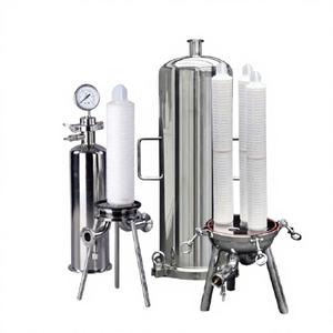 Filtros de Acero Inoxidable 304 de 20 Pulgadas de un Solo Núcleo Resistentes a Altas Temperaturas (80°C) ° Operación C en Purificación de Fluidos de Refinación de Petróleo - Product Image 2