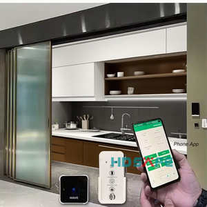 Thương mại cửa trượt tự động ứng dụng wifi cửa tự động văn phòng cảm biến thông minh kính trượt có thể thu vào tự động hệ thống cửa kính - Product Image 2