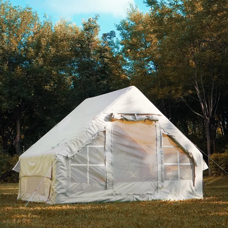 आउटडोर पर्यटक तम्बू घर Thickened बड़े लक्जरी Inflatable डेरा डाले हुए तम्बू निविड़ अंधकार लंबी पैदल यात्रा के लिए और यात्रा