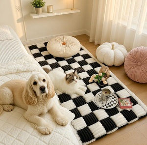 Matelas pour animaux de compagnie mignon <span class=keywords><strong>avec</strong></span> motif <span class=keywords><strong>iris</strong></span> imperméable, coussin pour chien antidérapant et lavable en machine, protection de canapé, matelas pour chat - Product Image 3