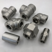 ASME B16.11 3000 1 1/2 "en acier inoxydable 304/304L,316/316L SW prise soudure forgé raccords de tuyauterie haute pression accouplement