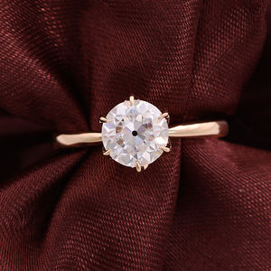 Customize Fine Jewelry 10k/14k/18k Gold VVS <strong>Moissanite</strong> Solitaire Diamond <strong>Ring</strong> Engagement Wedding <strong>Ring</strong> for Women <strong>Men</strong> - Product Image 1