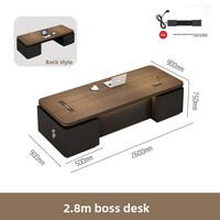 Ensemble de bureau et chaise de direction de luxe LBZ-120X, mobilier de bureau moderne et haut de gamme en PVC