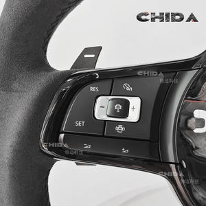 Volante clásico de cuero negro para Vol-ksw-ag-ens VW Scirocco Golf GTD Variant Jetta GLI <span class=keywords><strong>Polo</strong></span> - Product Image 5