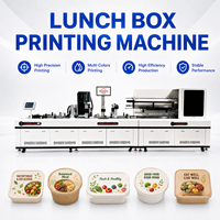 Impresora Comercial de Cajas de Almuerzo, Máquina Automática de Impresión de Datos Variables para la Industria de Fabricación de Envases de Alimentos Desechables