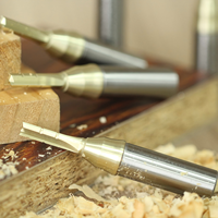 JANDLI Chipbreaker Straight CNC Router Bit / TCT Straight Milling Cutter untuk Pengerjaan Kayu
