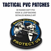 Patch moral personnalisé en PVC, motif Archange, fixation auto-agrippante, badge tactique, vente en gros OEM, directement du fabricant