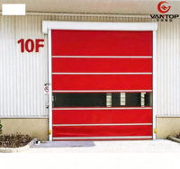 Portes rapides industrielles modernes en PVC à enroulement, avec capteur de mouvement radar micro-ondes, étanches, styles à enroulement et à battants