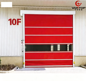 Puertas Rápidas Industriales Modernas de PVC con Sensor de Movimiento por <span class=keywords><strong>Microondas</strong></span> y Radar, Impermeables, Estilos Enrollables y Abatibles - Product Image 1