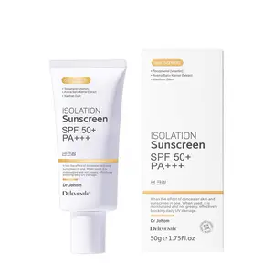 Sunscreen Private Label Anti-aging Whitening Sunscreen Spf 50 Isolator 2 In 1 Uv Mirror For Sunscreen