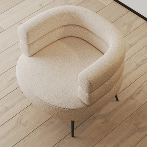 Chaise bon marché nordique moderne vente en gros canapé en métal ensembles de maison tissu chaise de loisirs meubles attente salon chaises d'appoint de salon - Product Image 4