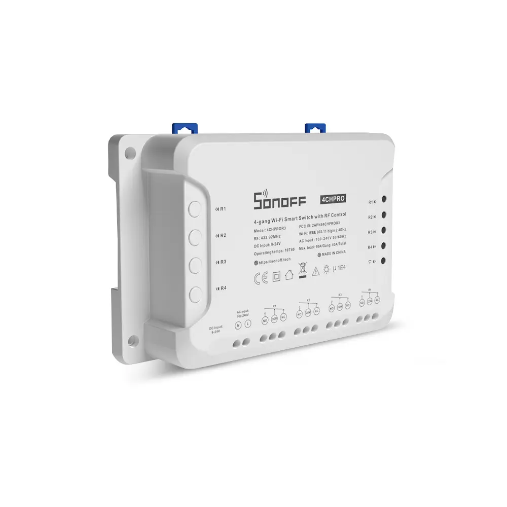 Itead Sonoff 4CH Pro R3 4 Channels DIY 433Mhz RF Smart Switch 220V Inching Interlock Self-locking Relay WIFI Switch Smart Home