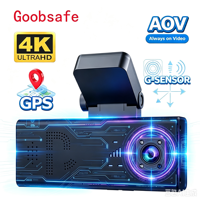 Caméra embarquée Goobsafe Ubox 4G à double objectif CMOS 6MP, caméra de sécurité pour véhicule, surveillance Sentinel, GPS