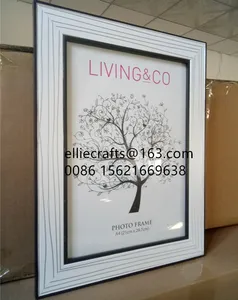 إطار صور زجاجي ثلاثي الأبعاد ، صورة شجرة عائلية ، أبيض ، marcos de fotos