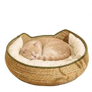 Cama de Ratán Tejida para Gatos, Refrescante para el Verano, Venta al por Mayor - Product Image 1