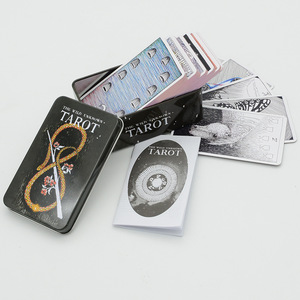 Upgrade Goldfolien-Tarotkarten-Set Luxuriöses Eisenetui Tragbares Tischspiel Orakelkarten mit Papier-Anleitungsbuch - Product Image 5