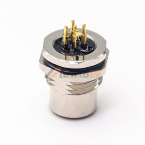 Connecteur femelle M12 à 5 pôles, codage <span class=keywords><strong>A</strong></span>, montage sur circuit imprimé, montage en cloison, filetage M16, droit, IP67, prise DeviceNet - Product Image 3