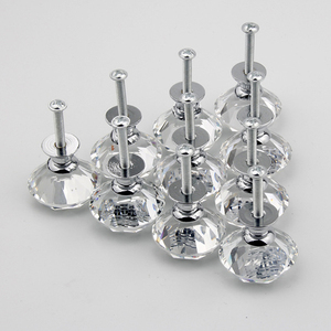 Tiradores de cocina de oro y plata, tiradores de cristal para gabinetes de cocina, tiradores de plástico acrílico con forma de bola y diamantes - Product Image 4