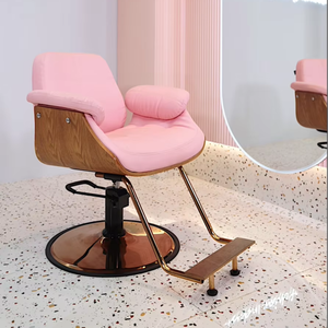 Venta caliente de fábrica de cuero sintético europeo Rosa estilo francés mujeres nórdicas estilo Silla de peluquero <span class=keywords><strong>Taller</strong></span> de bomba hidráulica - Product Image 1