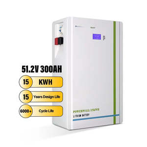สำหรับระบบจัดเก็บพลังงานภายในบ้าน Powerwall พร้อมแบตเตอรี่เกรด A ขนาด 5 กิโลวัตต์ชั่วโมง และ 15 กิโลวัตต์ชั่วโมง 51.2 โวลต์ 300 แอมป์ชั่วโมง ระบบจัดการแบตเตอรี่อัจฉริยะ (Smart BMS)  จ่ายไฟ AC 5 กิโลวัตต์ชั่วโมง 51.2 โวลต์ แบตเตอรี่ Lifepo4 - Product Image 2
