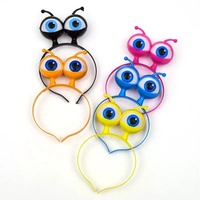 Usine en gros LED clignotant antenne extraterrestre bandeau grand globe oculaire Boppers pour Halloween et fêtes d'anniversaire décorations de fête