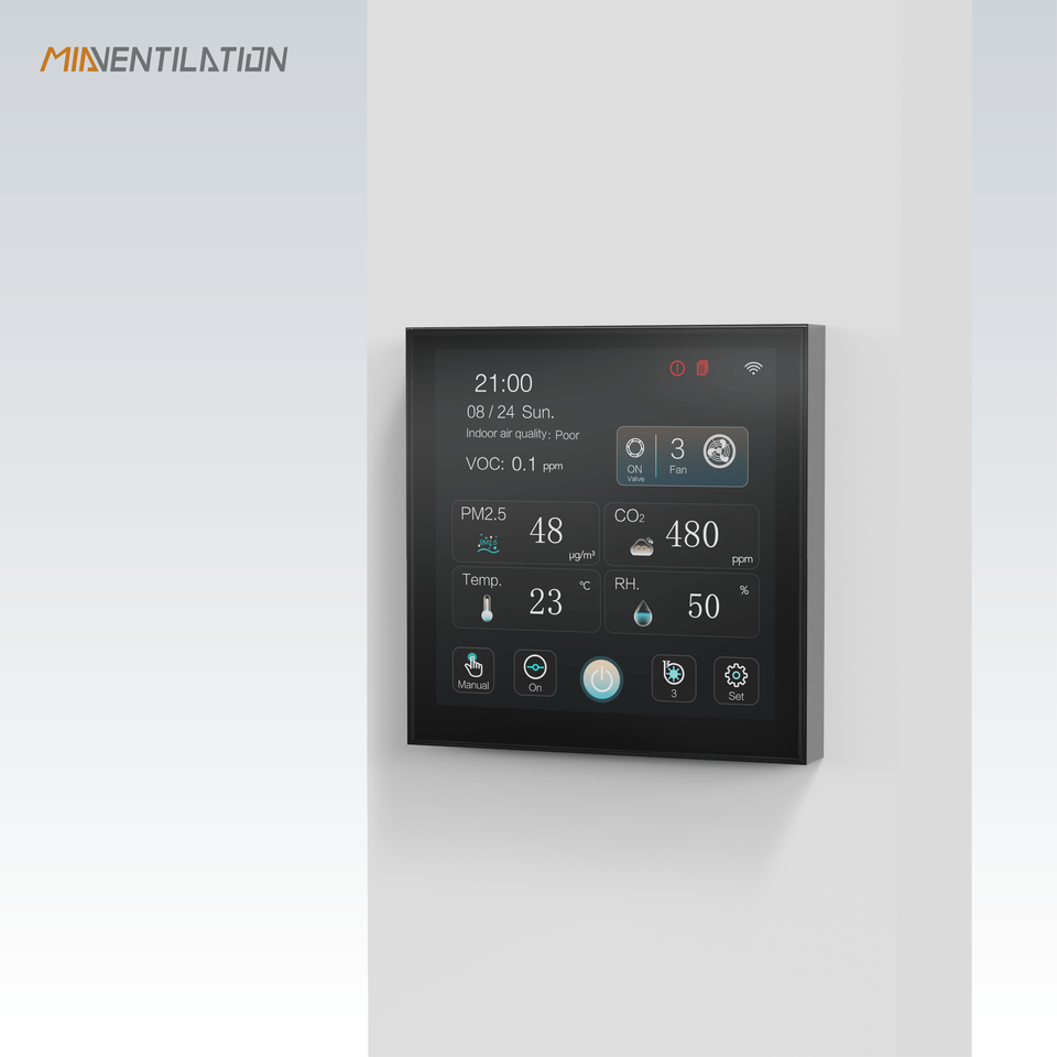 Smart Programmable Modbus Wifi Ventilation Fan Controller with PM2.5 ...