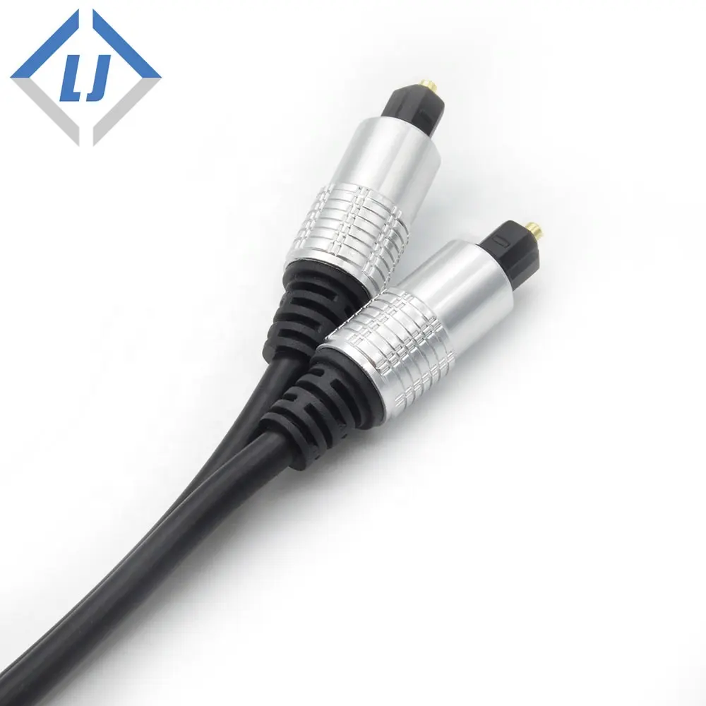 Toslink Cable (Toslink Optical Cable/Digital Optical Audio Cable) 6 Feet with Metal Connectors and PVC Jacket