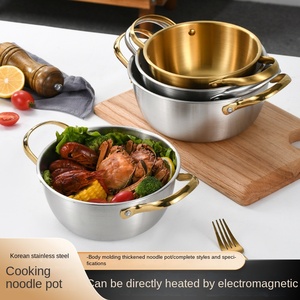 Pentola di cottura in acciaio inossidabile addensata all'ingrosso doppio orecchio Design stufa a <span class=keywords><strong>induzione</strong></span> compatibile per uso domestico-pentola di agnello coreano - Product Image 3