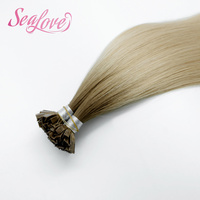 Cheveux Remy de haute qualité OEM d'usine, 16 pouces # Extensions de cheveux humains BB, kératine, pointe en V