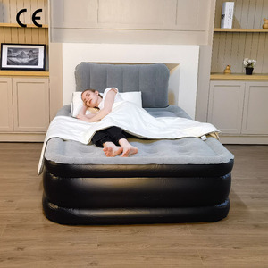 Comfortable Large Air Mattress High <strong>Rise</strong> Tight Double Side Inflatable <strong>Bed</strong> with AC Built-in Pump - Product Image 1
