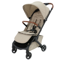 Poussette pliable compacte et légère à 4 roues, cadre en alliage d'aluminium, tissu, capacité de charge de 22 kg, idéale pour les voyages, homologuée EN, BS6020