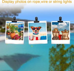 Clips en métal noir en gros d'usine, clips de reliure noirs pour utilisation au bureau - Product Image 5