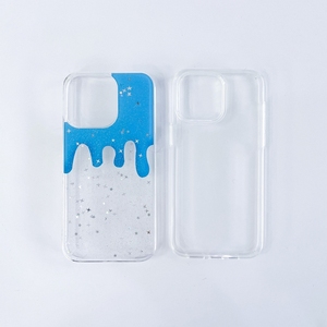 Sang trọng từ PU thời trang long lanh ánh sáng da kem lỏng thiết kế mới rõ ràng chủ đề Băng nọc độc Gradient TPU điện thoại di động trường hợp - Product Image 4