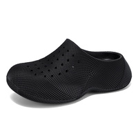 Sabots d'été montants pour hommes en EVA texturé, respirants, beiges, à semelle épaisse, style décontracté, personnalisables avec logo OEM, vente en gros
